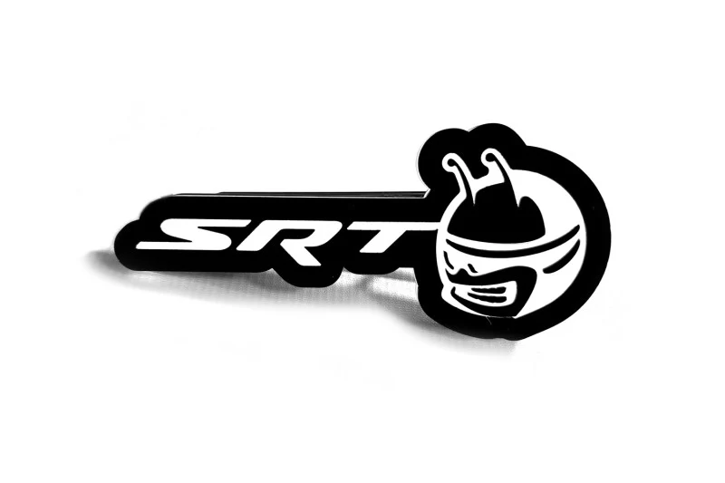 Dodge Illuminated LED Radiator Grille Emblems and Badges with SRT Scatpack Head logo - Image 4