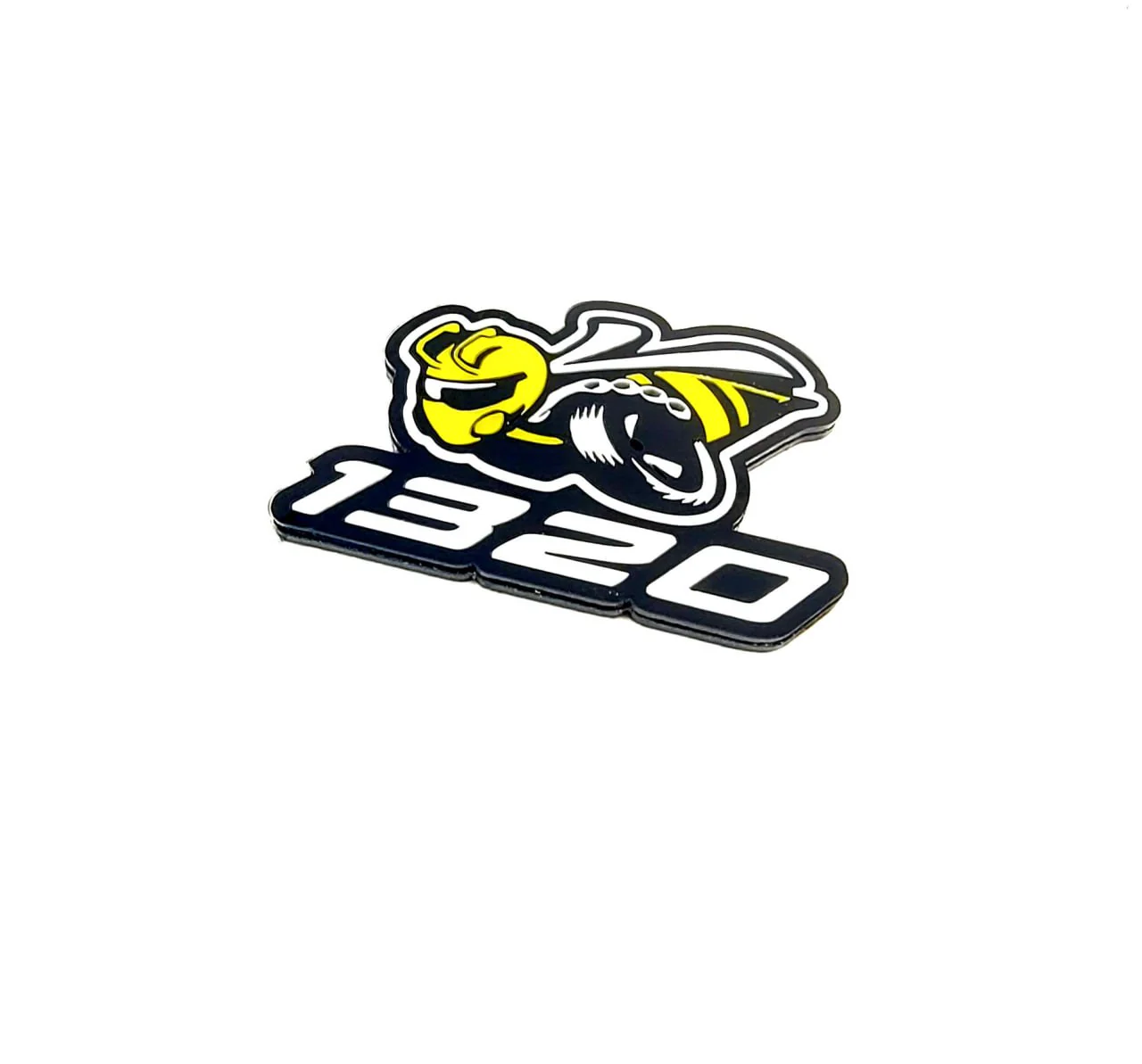 Dodge Radiator grille emblem with 1320 Scat Pack logo - Image 3