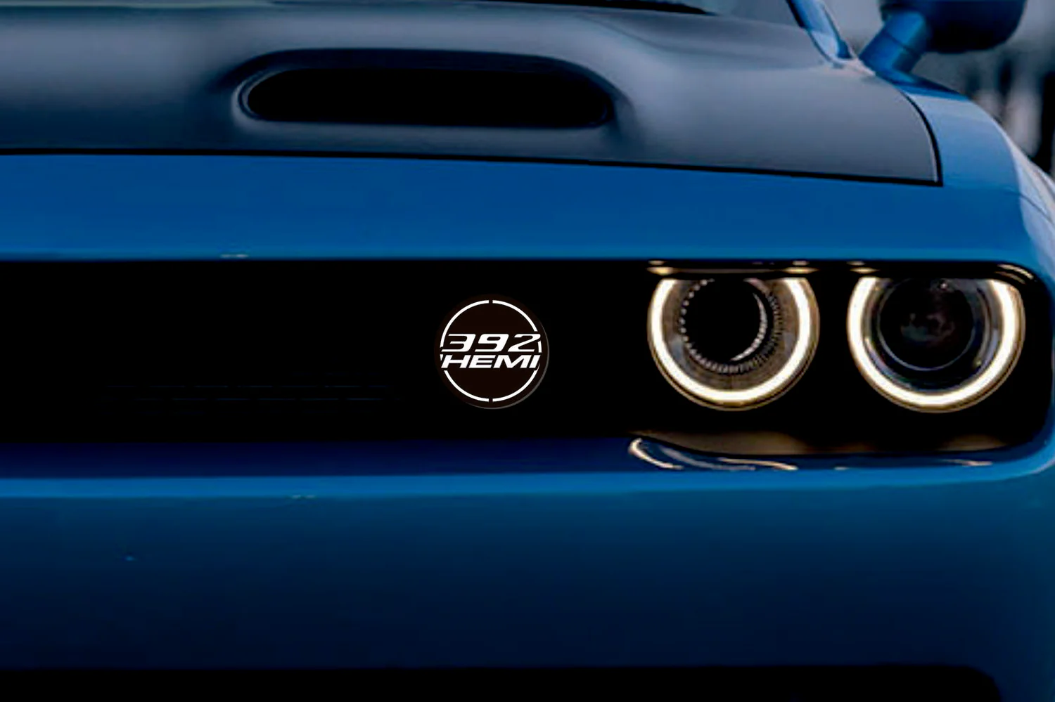 DODGE Radiator grille emblem with 392 HEMI logo - Image 2