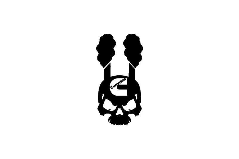 DODGE Radiator grille emblem with Cummins Skull logo