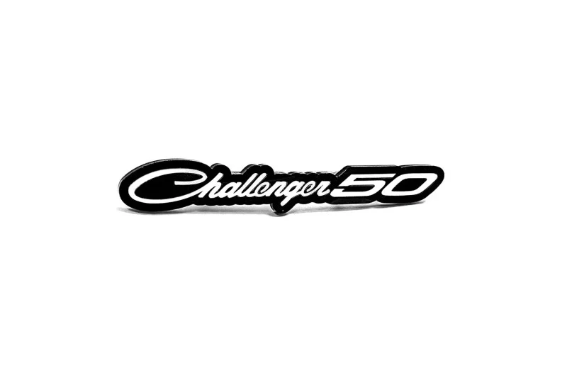 Dodge Radiator grille emblem with Dodge Challenger 50 logo - Image 3