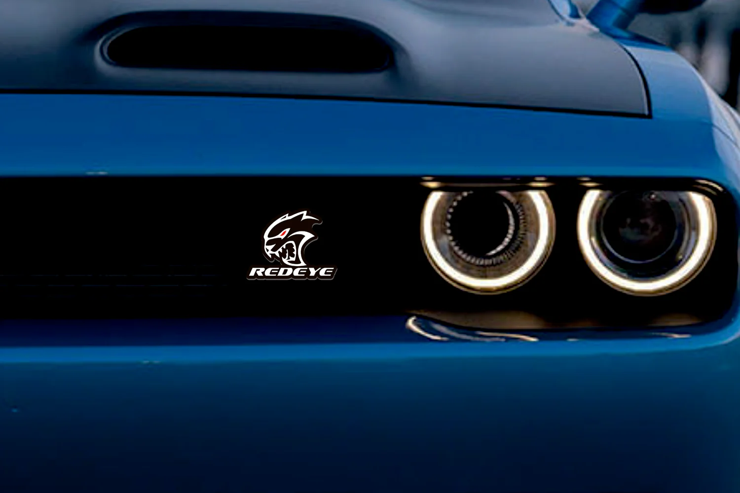 DODGE Radiator grille emblem with Hellcat + Redeye logo - Image 2