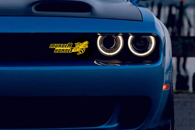 DODGE Radiator grille emblem with murdeR horneT Logo - Image 2