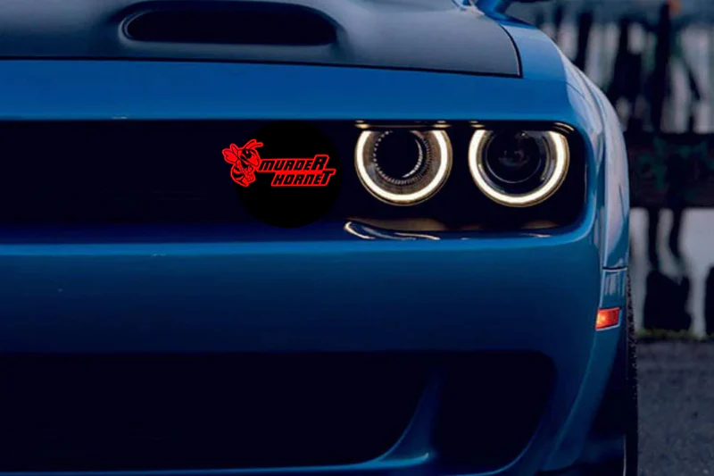DODGE Radiator grille emblem with murdeR horneT Logo (type 2) - Image 2