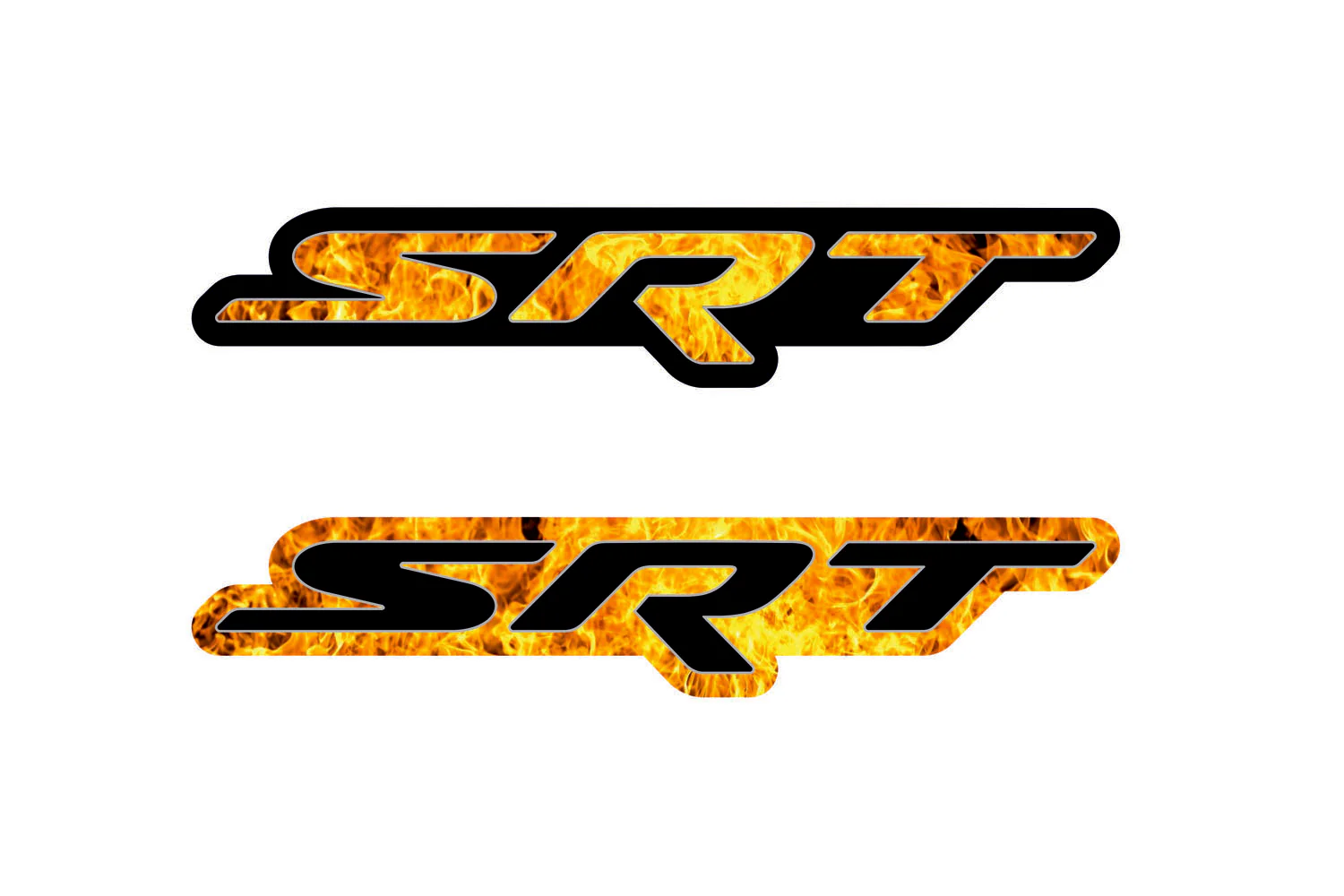 DODGE Radiator grille emblem with SRT Fire logo - Image 2