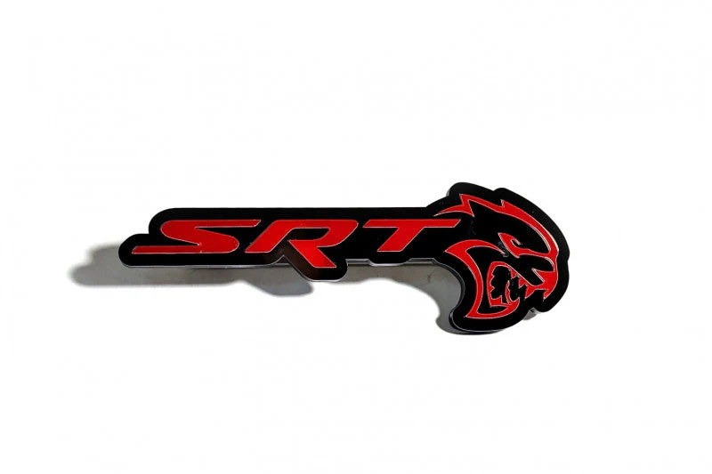 DODGE Radiator grille emblem with SRT Hellcat logo - Image 9