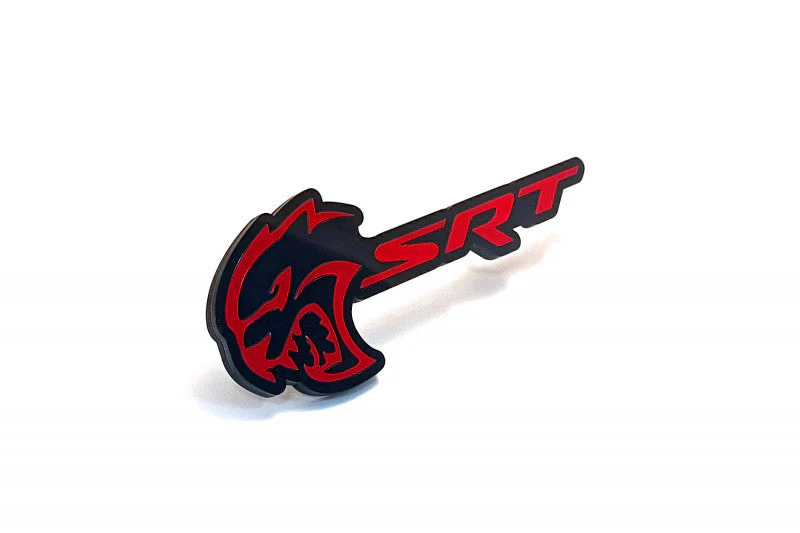 DODGE Radiator grille emblem with SRT Hellcat logo (type 3)