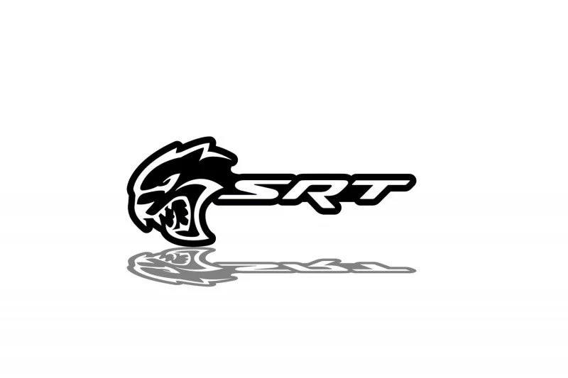 DODGE Radiator grille emblem with SRT Hellcat logo (type 3) - Image 4