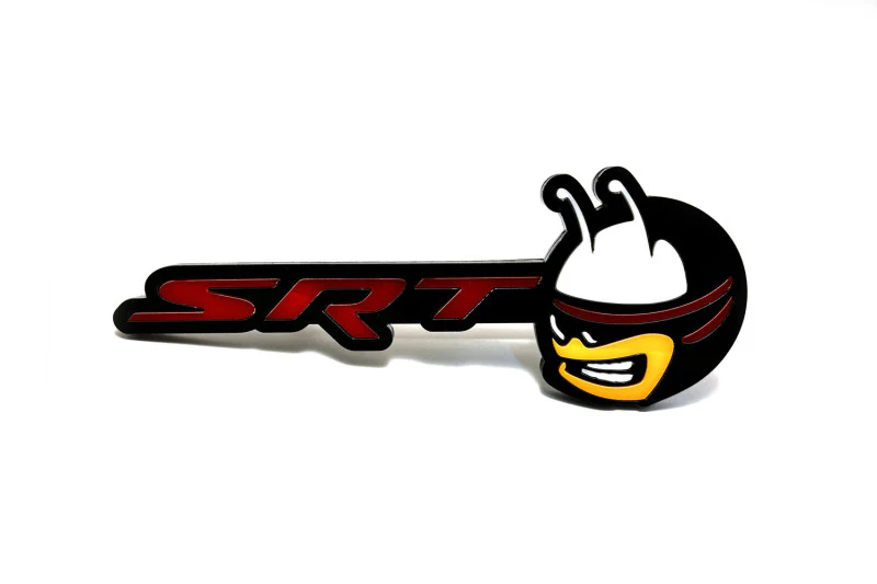 Dodge Radiator grille emblem with SRT Scatpack logo - Image 3