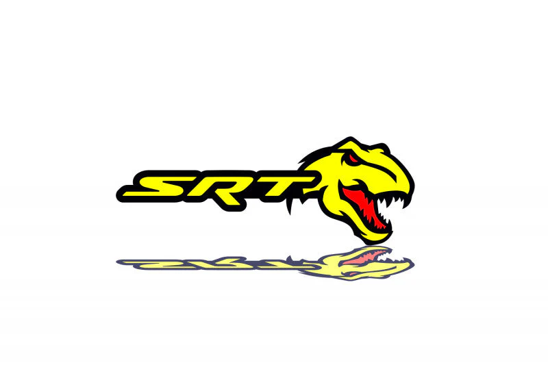 DODGE Radiator grille emblem with SRT + Tirex logo (type 2) - Image 4