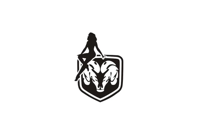 Dodge RAM Emblem & Badges set with Dodge RAM Girl logo - Image 3