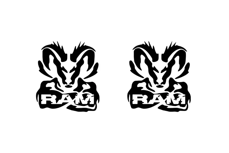 Dodge RAM Emblem & Badges set with Dodge RAM logo (Type 6) - Image 2