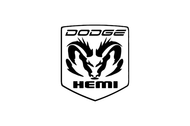 Dodge RAM Radiator grille emblem with Hemi logo (Type 2)