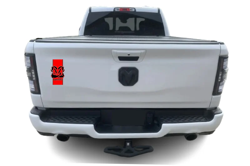 Dodge RAM tailgate trunk rear emblem with Cummins logo - Image 10