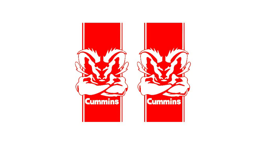 Dodge RAM tailgate trunk rear emblem with Cummins logo - Image 5