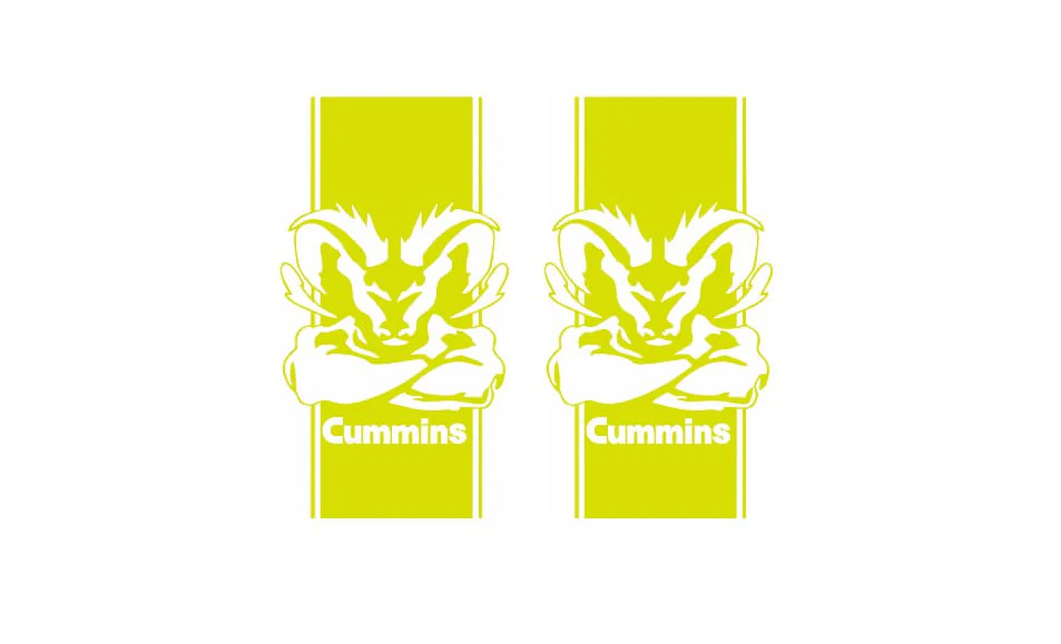 Dodge RAM tailgate trunk rear emblem with Cummins logo - Image 8