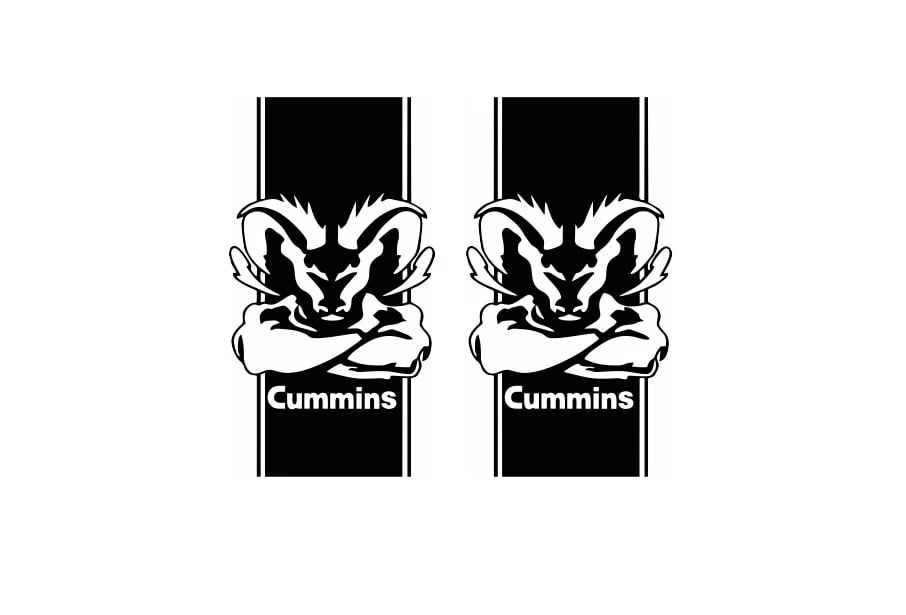 Dodge RAM tailgate trunk rear emblem with Cummins logo - Image 9