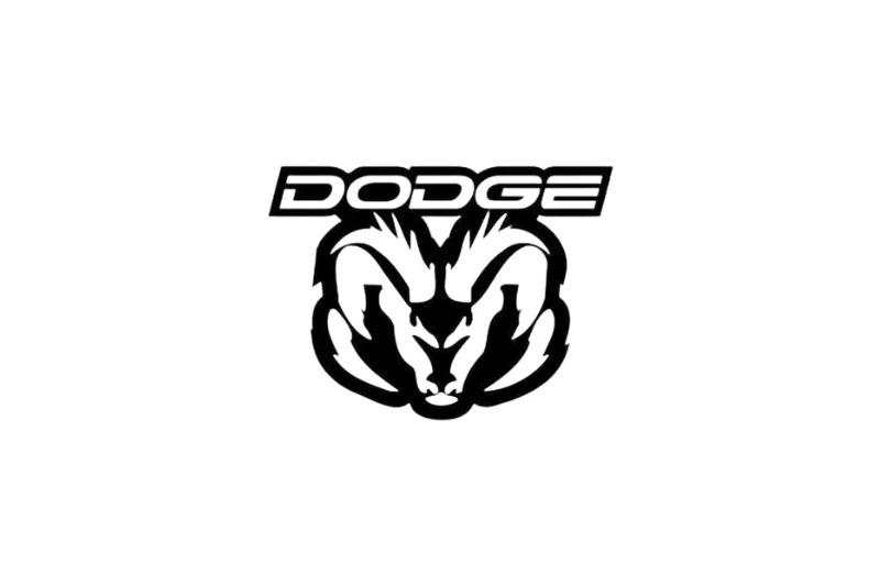 Dodge RAM tailgate trunk rear emblem with Dodge RAM logo (Type 2)