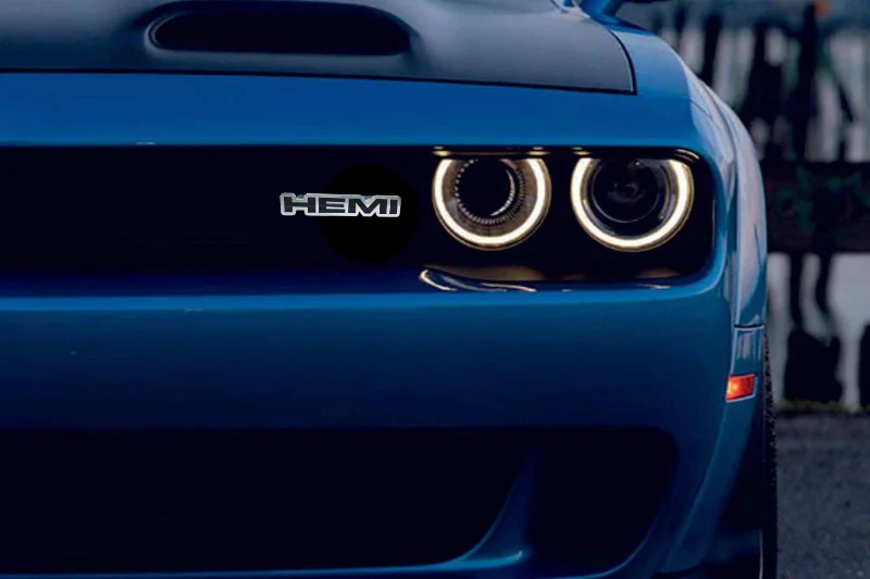 Dodge Stainless Steel Emblem & Badges set with HEMI logo - Image 4
