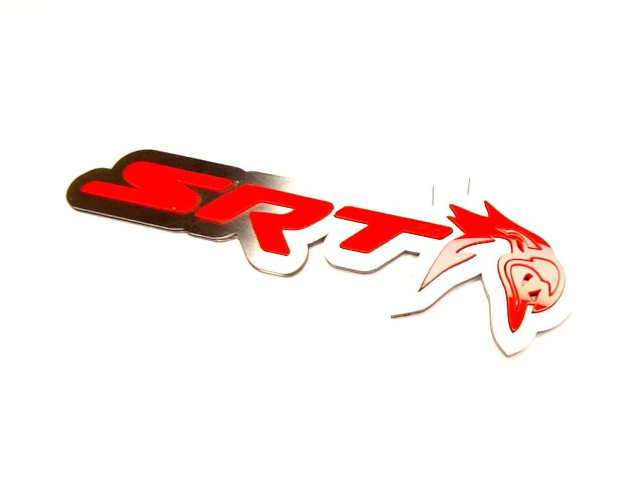 DODGE Stainless Steel emblem for fenders with SRT Trackhawk logo - Image 4