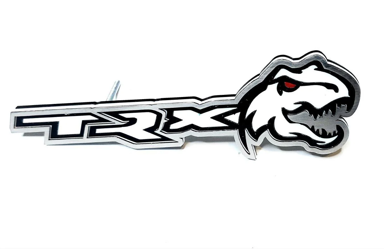 DODGE Stainless Steel Radiator grille emblem with TRX logo - Image 3