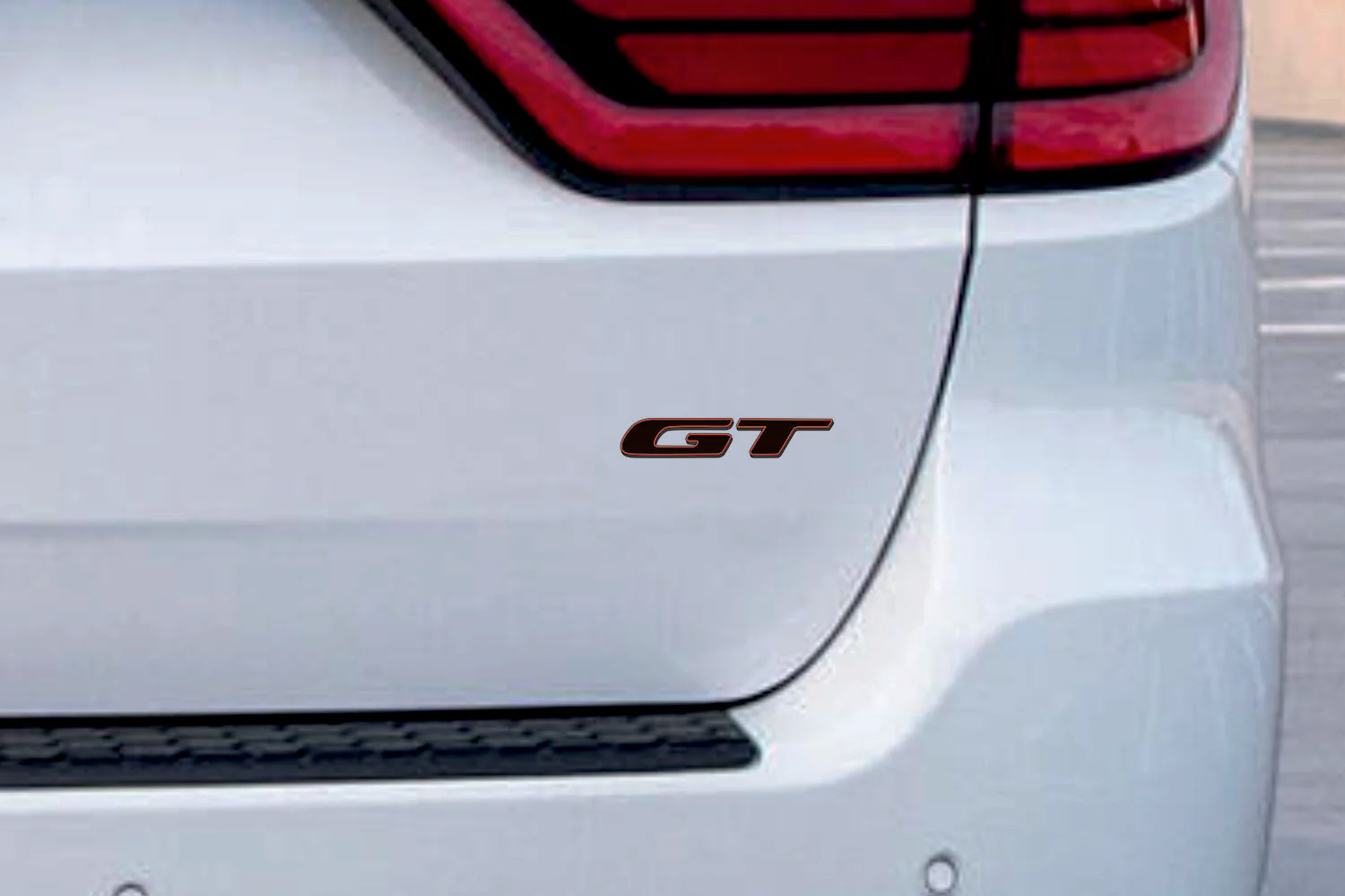 Dodge tailgate trunk rear 3D emblem with GT logo (type MIXT) - Image 2