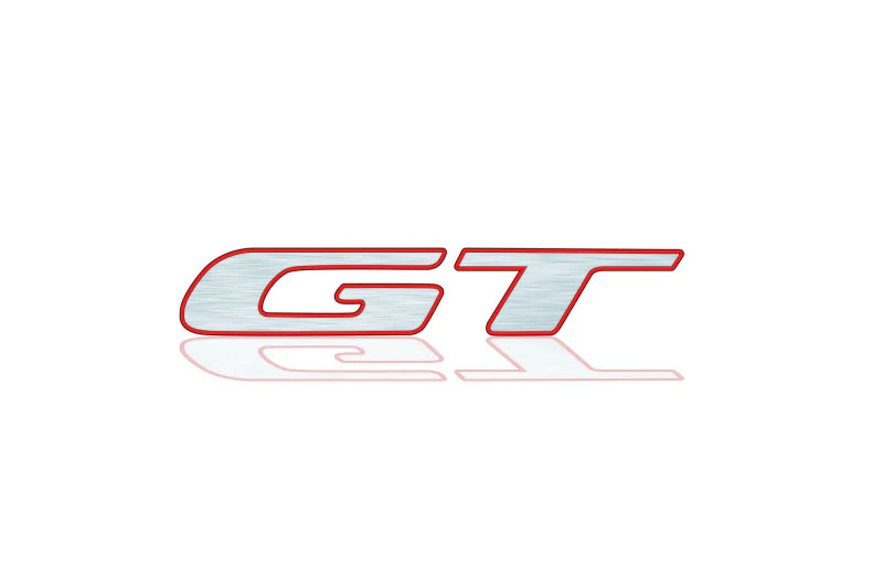 Dodge tailgate trunk rear 3D emblem with GT logo (type MIXT) - Image 3