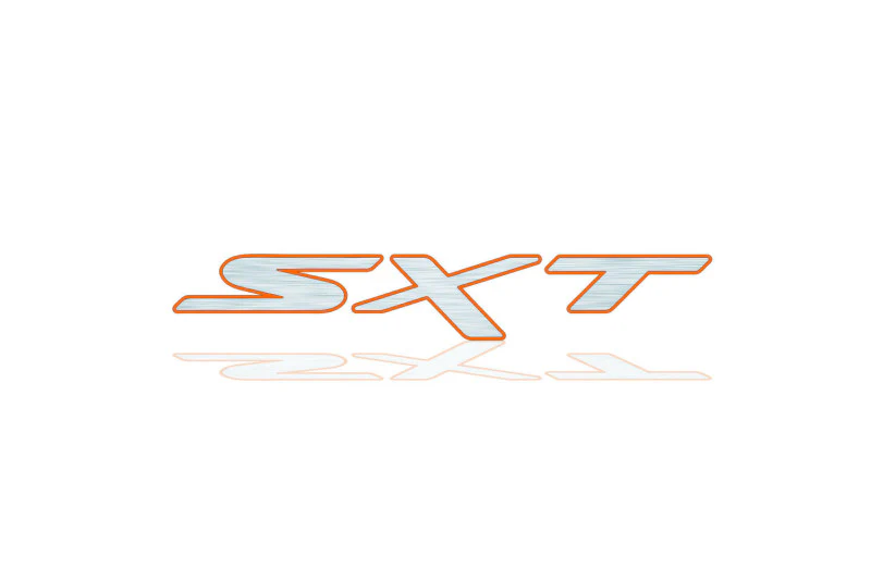 Dodge tailgate trunk rear 3D emblem with SXT logo (type MIXT) - Image 3
