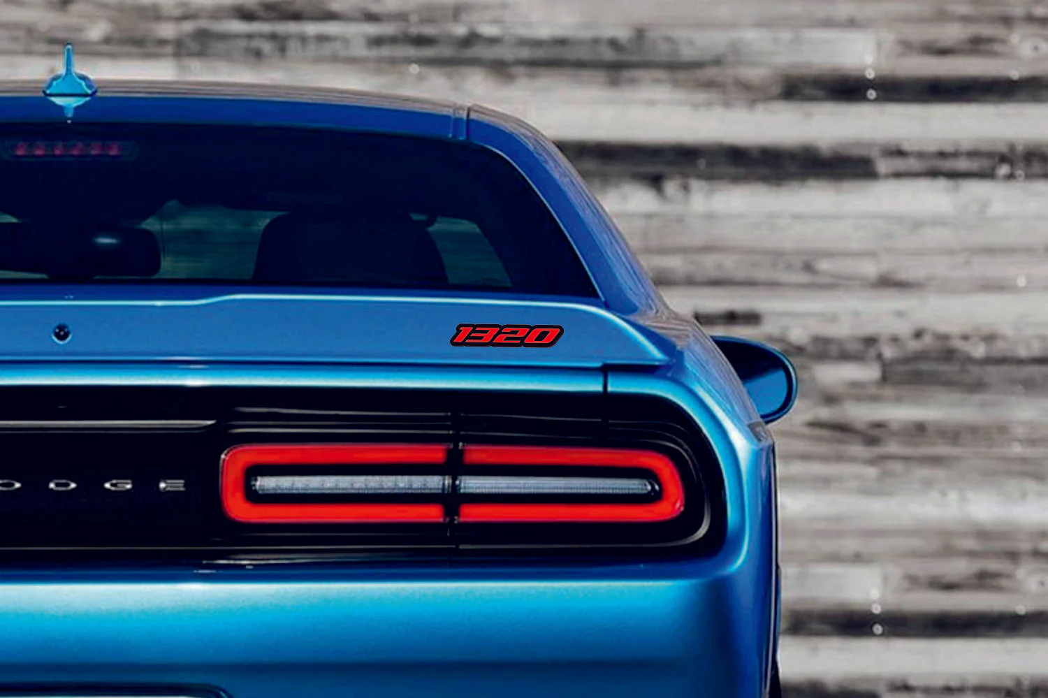 Dodge tailgate trunk rear emblem with 1320 logo - Image 2