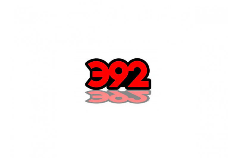 Dodge tailgate trunk rear emblem with 392 logo (type 2)