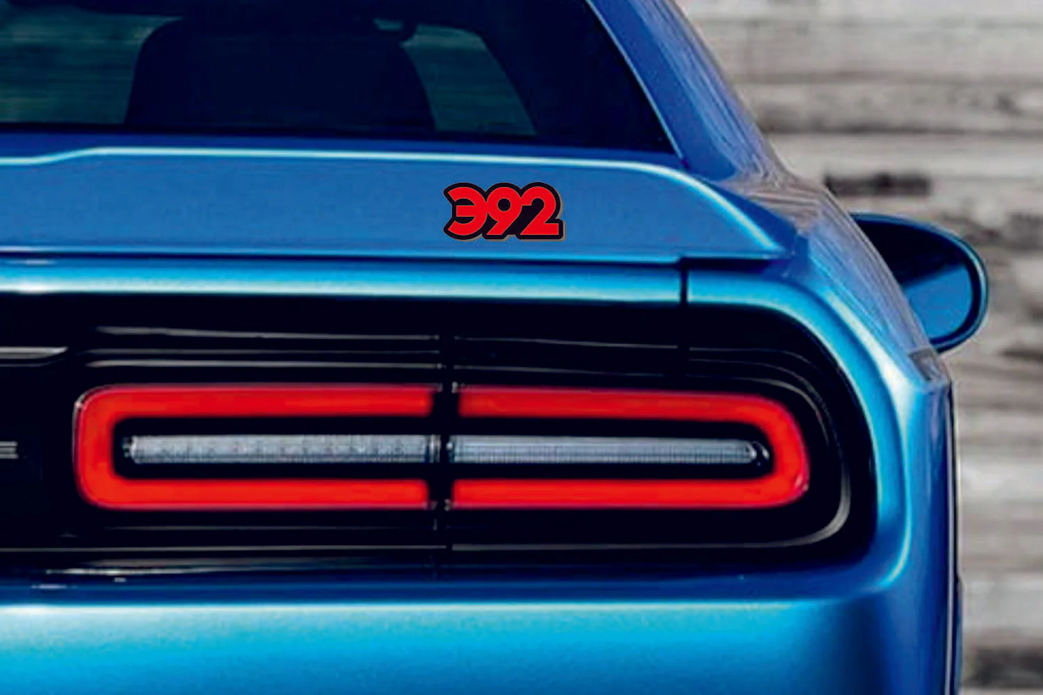 Dodge tailgate trunk rear emblem with 392 logo (type 2) - Image 2