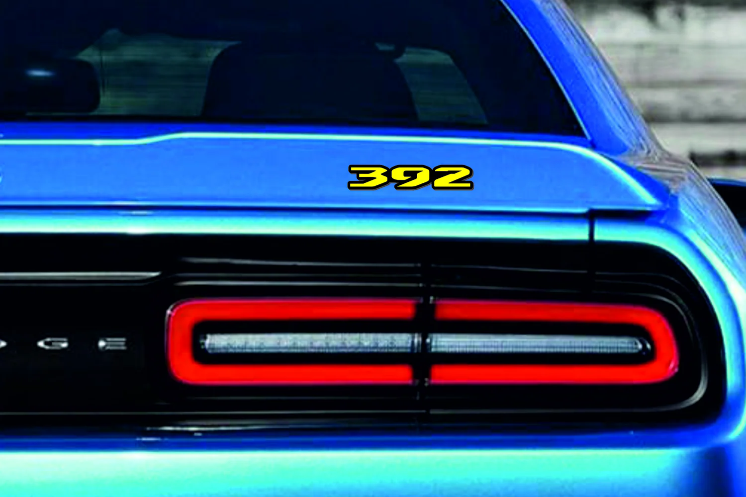 Dodge tailgate trunk rear emblem with 392 logo (type 3) - Image 2