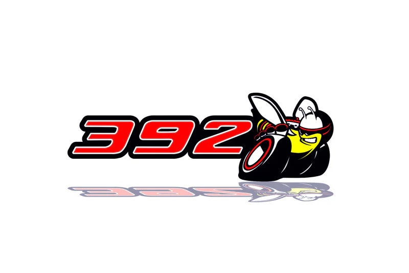 Dodge tailgate trunk rear emblem with 392 Scat Pack logo - Image 2