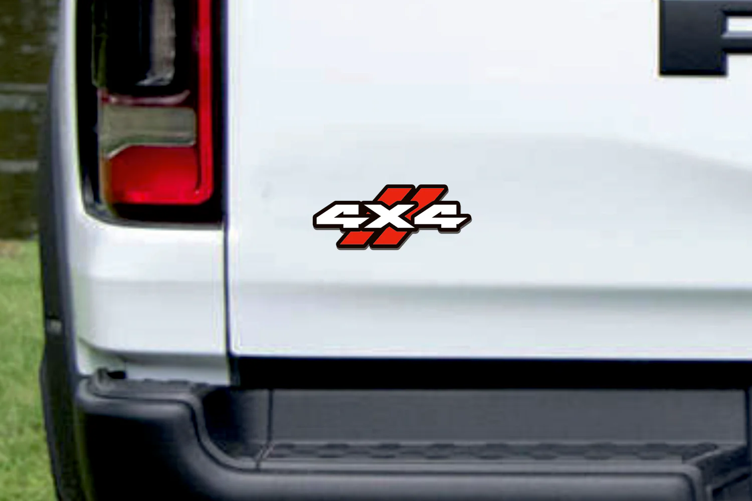 Dodge tailgate trunk rear emblem with 4x4 Dodge logo - Image 2