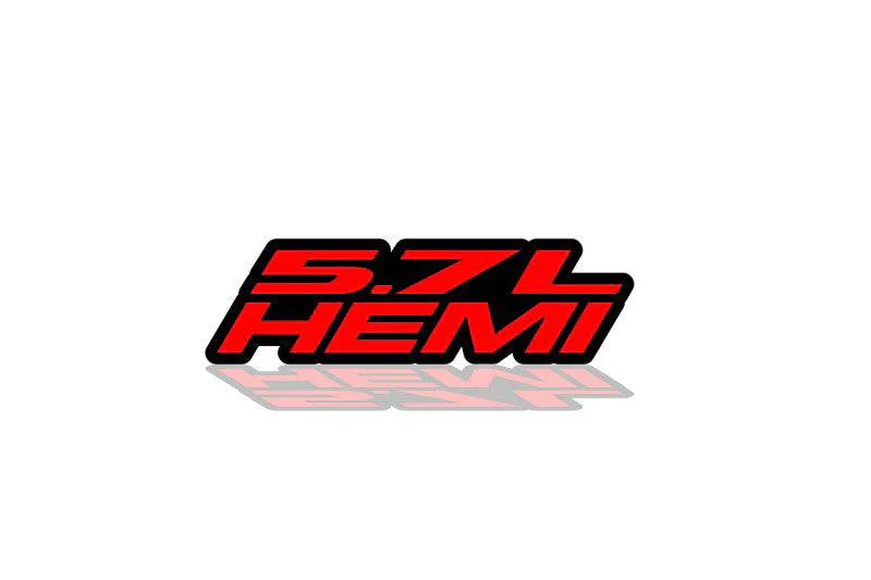Dodge tailgate trunk rear emblem with 5.7L Hemi logo