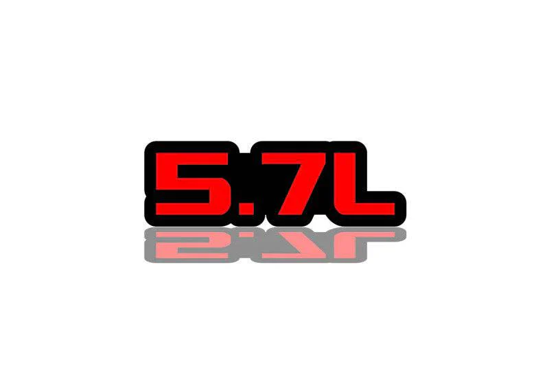 Dodge tailgate trunk rear emblem with 5.7L logo