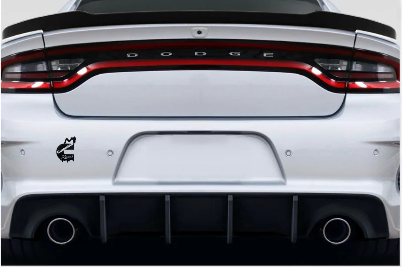 Dodge tailgate trunk rear emblem with Cummins Girl Power logo - Image 3
