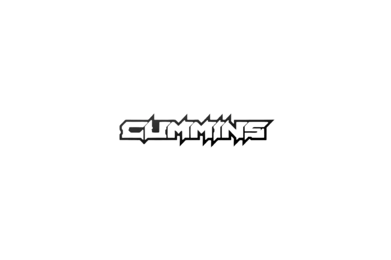 Dodge tailgate trunk rear emblem with Cummins logo (type 4)