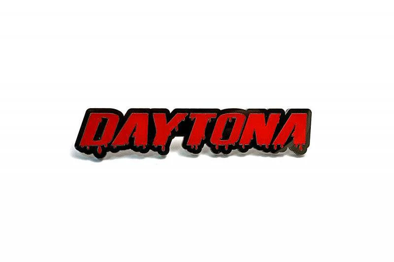 Dodge tailgate trunk rear emblem with Daytona Blood logo