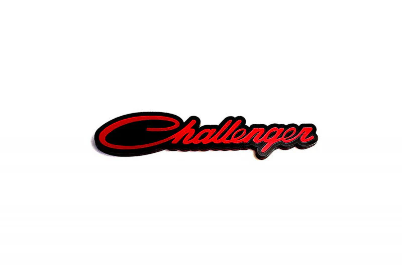 Dodge tailgate trunk rear emblem with Dodge Challenger logo (type 2) - Image 4