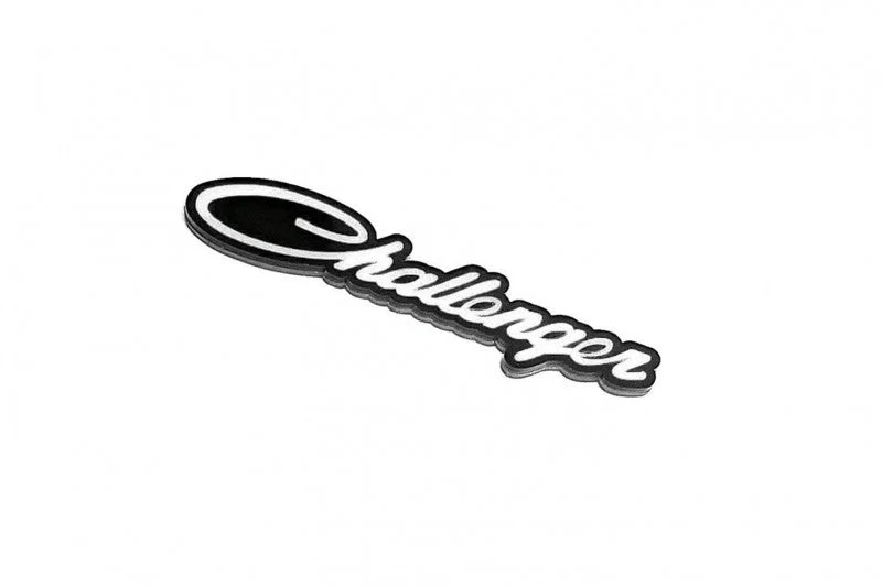 Dodge tailgate trunk rear emblem with Dodge Challenger logo (type 2) - Image 7
