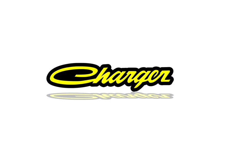 Dodge tailgate trunk rear emblem with Dodge Charger logo (type 3)