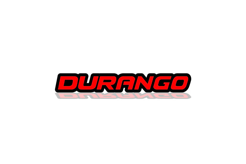 Dodge tailgate trunk rear emblem with Durango logo - Image 3