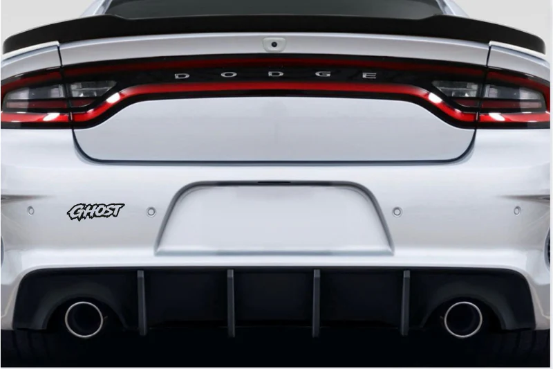 Dodge tailgate trunk rear emblem with Ghost logo (Type 2) - Image 2