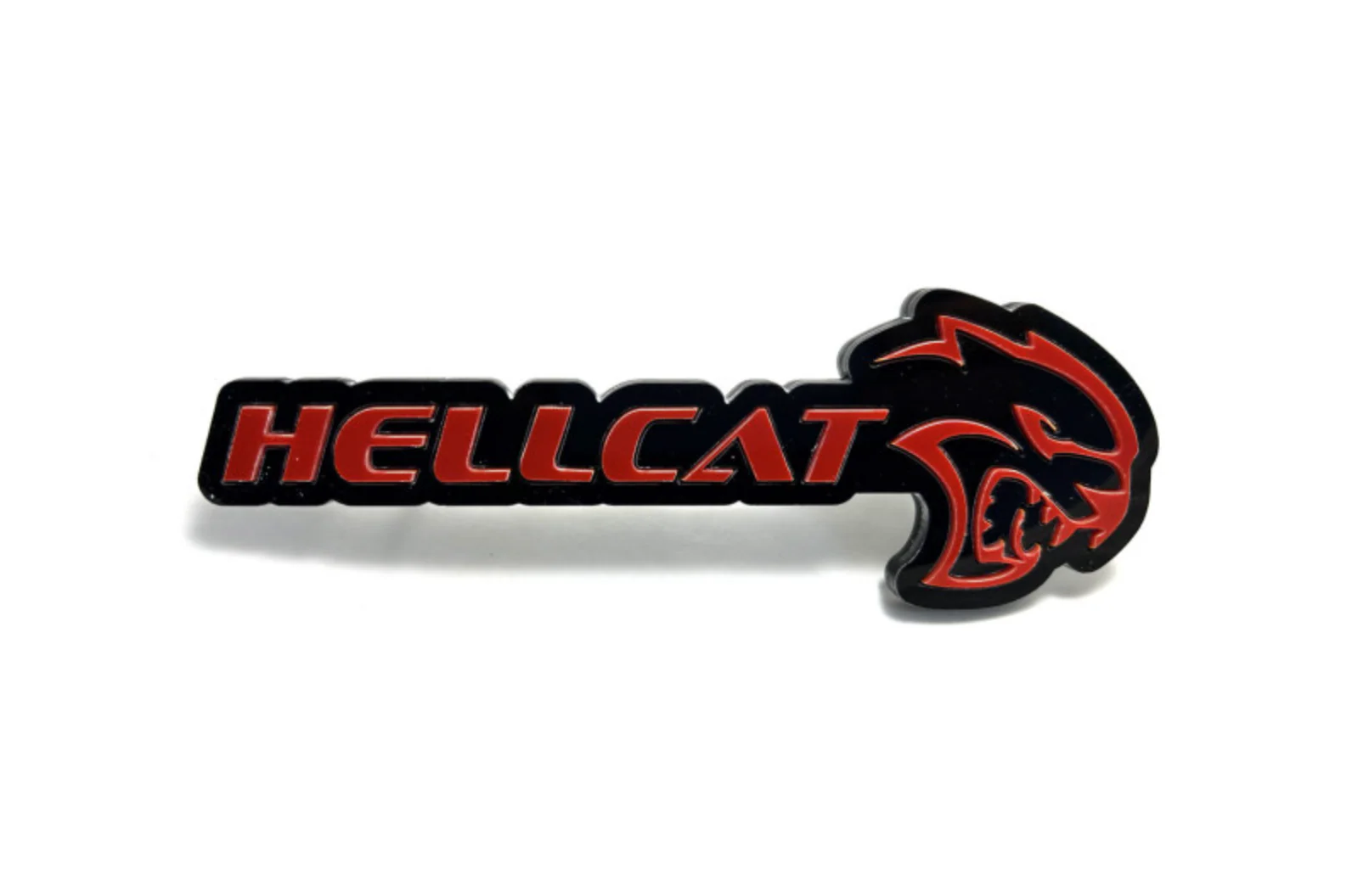 Dodge tailgate trunk rear emblem with Hellcat logo (type 2) - Image 7