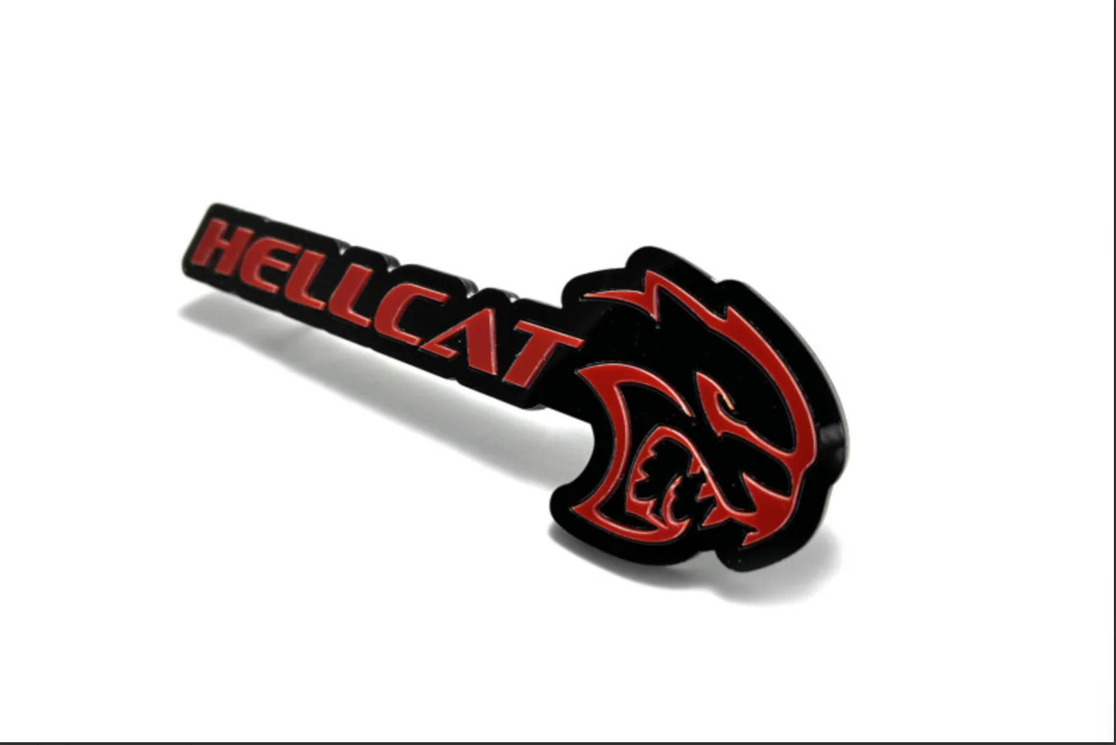 Dodge tailgate trunk rear emblem with Hellcat logo (type 2) - Image 8