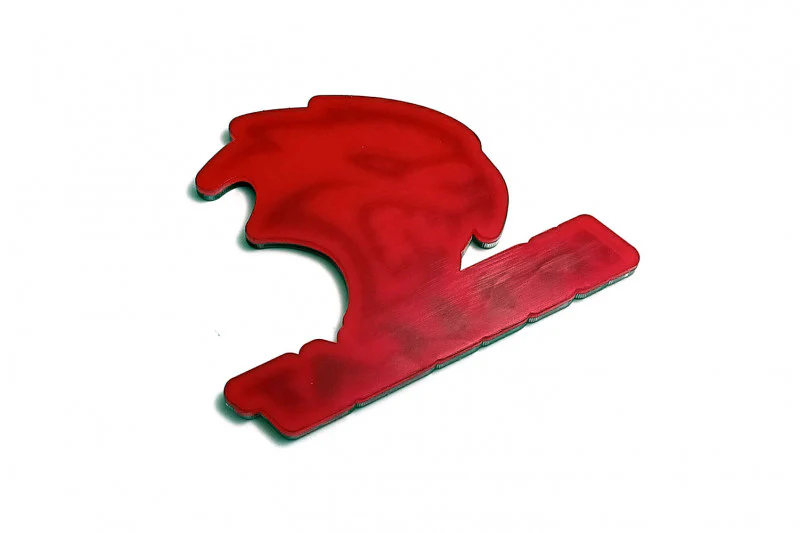 Dodge tailgate trunk rear emblem with Hellcat + text Hellcat logo - Image 5