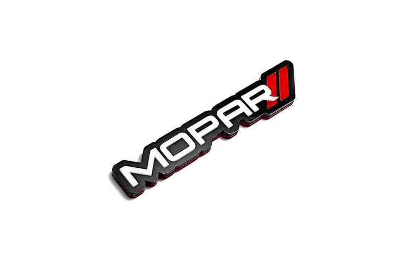 Dodge tailgate trunk rear emblem with Mopar + Dodge logo