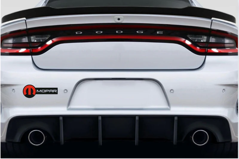 Dodge tailgate trunk rear emblem with Mopar logo (type 10) - Image 2