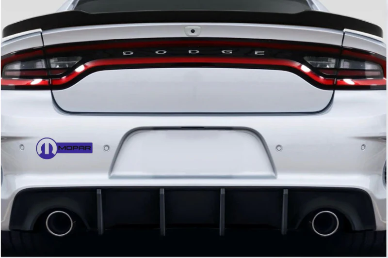 Dodge tailgate trunk rear emblem with Mopar logo (type 13) - Image 2